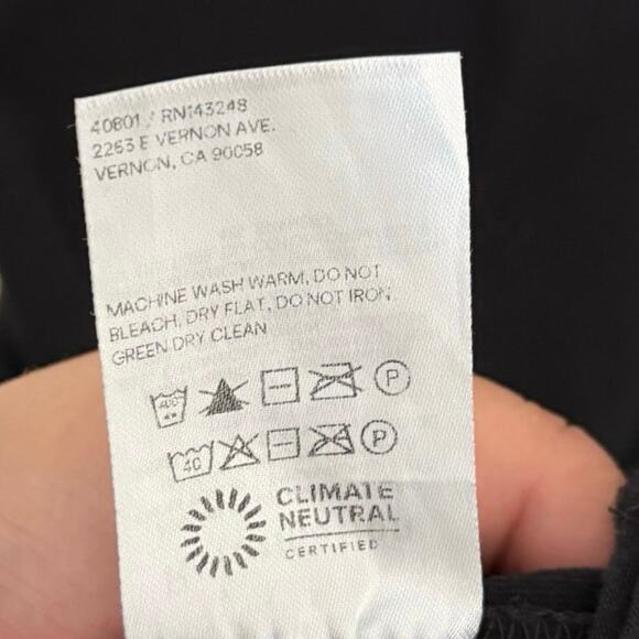 Reformation Black Alora Knit Midi Dress Size Small - Picture 7 of 7